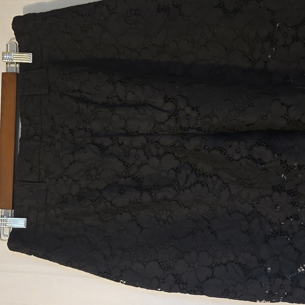 Express Trouser High Waist Black Lace Pants Size 10S - Picture 6 of 10